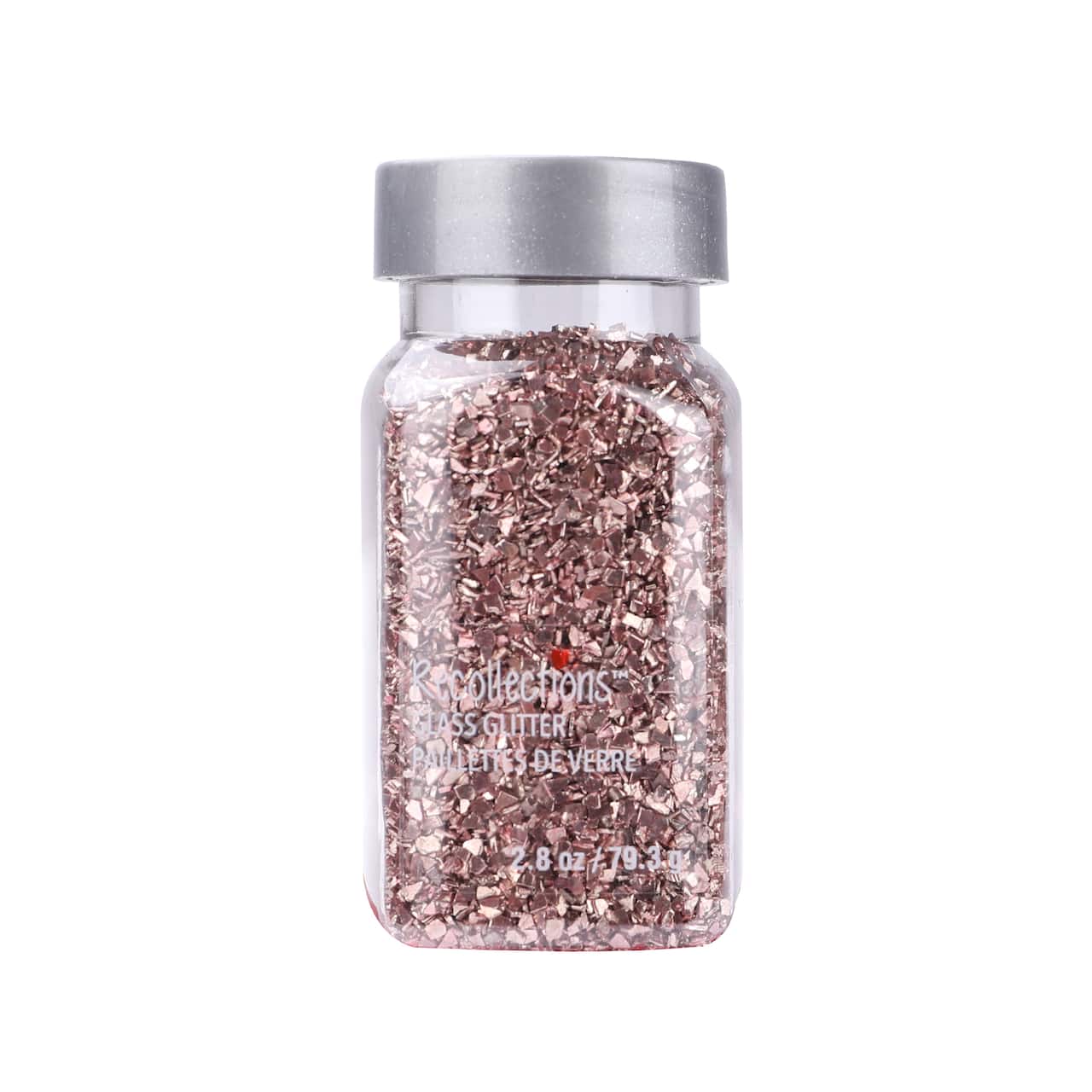 12 Pack: Rose Gold Glass Glitter by Recollections&#x2122;